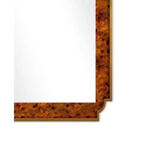Contemporary Fleur Home x Chairish Camp Mirror in Tortoise Print Finish, 24x36 For Sale - Image 3 of 3