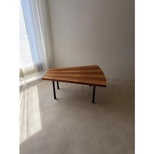 Fan-Shaped Coffee Table with Inlaid Wood, 1950s For Sale - Image 14 of 17