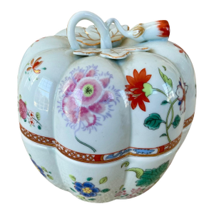 1980s Andrea by Sadek Japan Porcelain Gourd Shaped Decorative Bowl