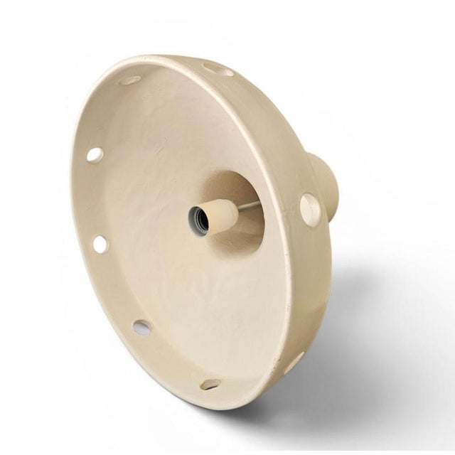 Ceramic Matte Glazed Ceramic Hanging Lamp, 1970s For Sale - Image 7 of 18