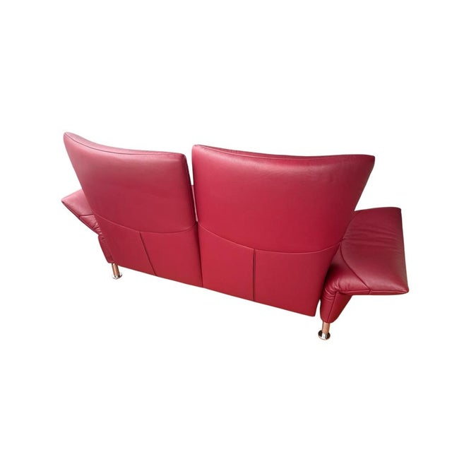Animal Skin DS 145 2-Seater Sofa in Red Leather from de Sede, 1990s For Sale - Image 7 of 9