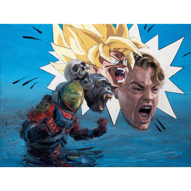 Make Use of Your Anger by Andreas Claussen | Oil on canvas depiction of a figure expressing rage. For Sale