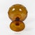 Indiana Glass Company Vintage Scalloped Amber Carnival Glass Pedestal Bowl For Sale - Image 4 of 9