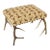 Highland Beige Antler Stool For Sale
