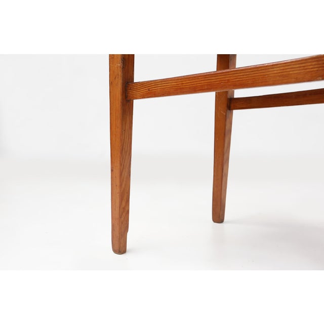 Wooden Geometric Chair in the style of Jean Prouve, France, 1940s For Sale - Image 12 of 15