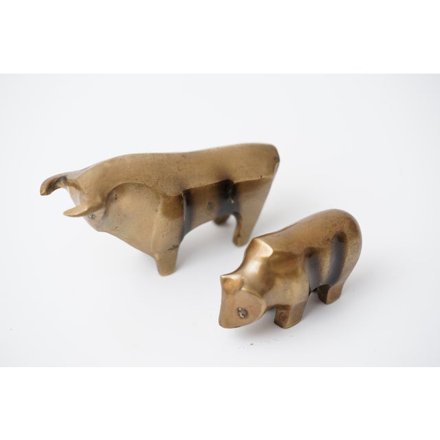 Bull and Bear Stock Exchange Bronze According to Reinhard Dachlauer, 1980s, Set of 2 For Sale - Image 11 of 13