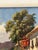 Italian Coastal Village Oil Painting, Attributed to Garelli, Mid-Century For Sale In Orlando - Image 6 of 11