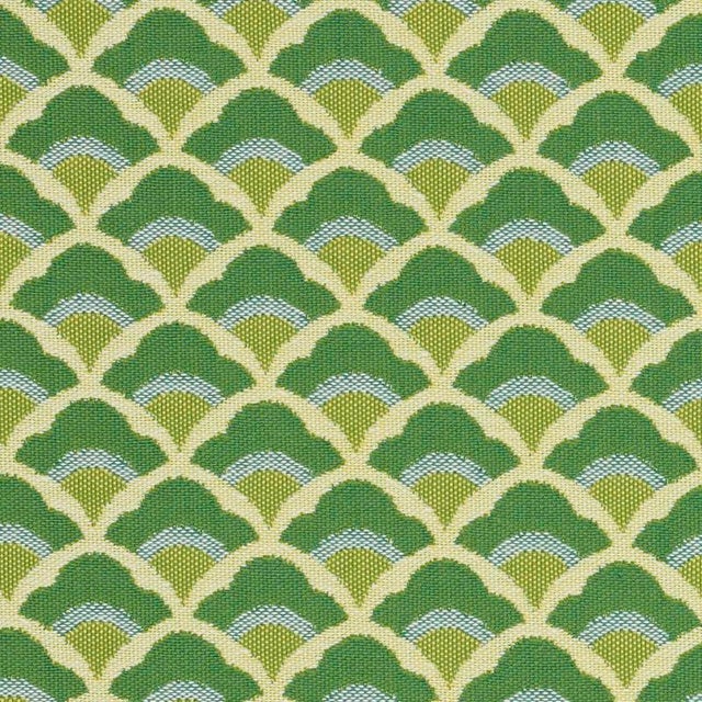Modern Sample - Schumacher Wilhelm Fabric in Kelly Green For Sale - Image 3 of 3