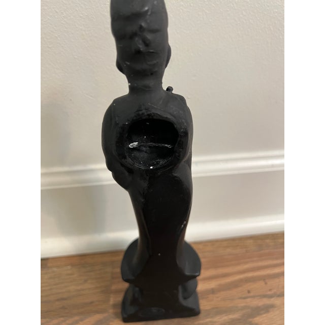 1960s Vintage 1960s Alexander Backer Plaster Chalkware Asian Man Wall Hanging For Sale - Image 5 of 7