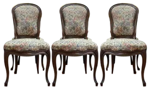 Louis Xv Style Oak Chairs, Set of 6