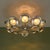 Large Round 10-Armed Chandelier with Glass Lens Diffusors by Oscar Torlasco, Italy, 1970s For Sale - Image 13 of 13