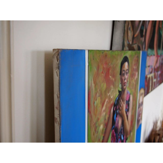 Original Greta Thyssen Guenther Large Portrait Painting of Black Woman - 40x30" For Sale - Image 4 of 6