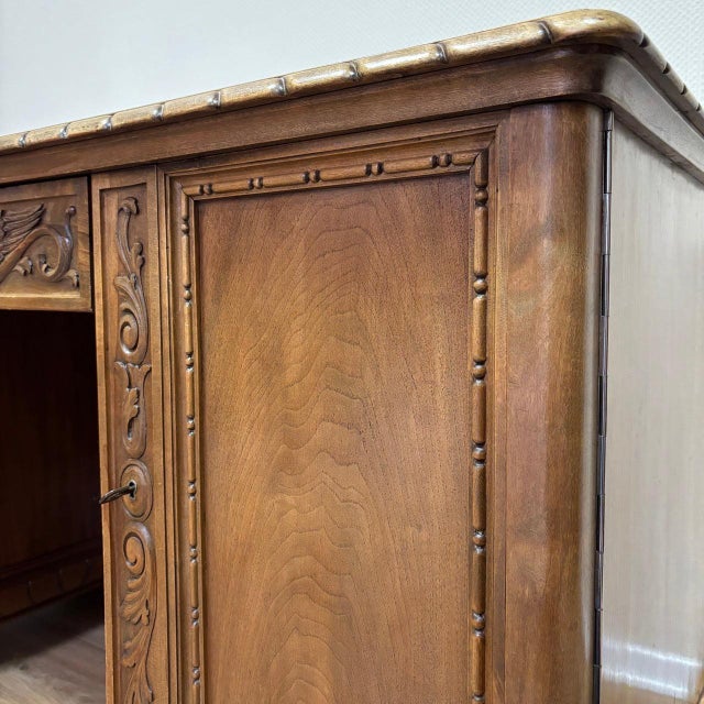 Vintage Neo-Renaissance Desk, 1950 For Sale - Image 11 of 18