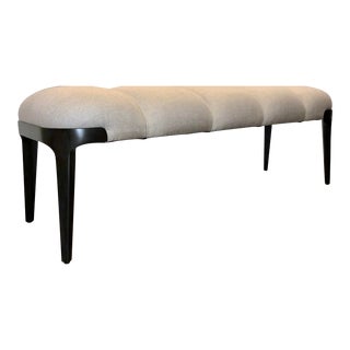 Theodore Alexander Modern Beige Segmented Bench For Sale