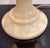 Italian Carrera Marble Table Lamp with Brass Finished Leather Shade, 1970 For Sale - Image 4 of 9