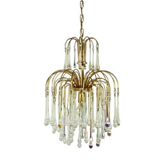 Murano Glass Vintage Designer Chandelier, Massive Belgium, 1970s For Sale