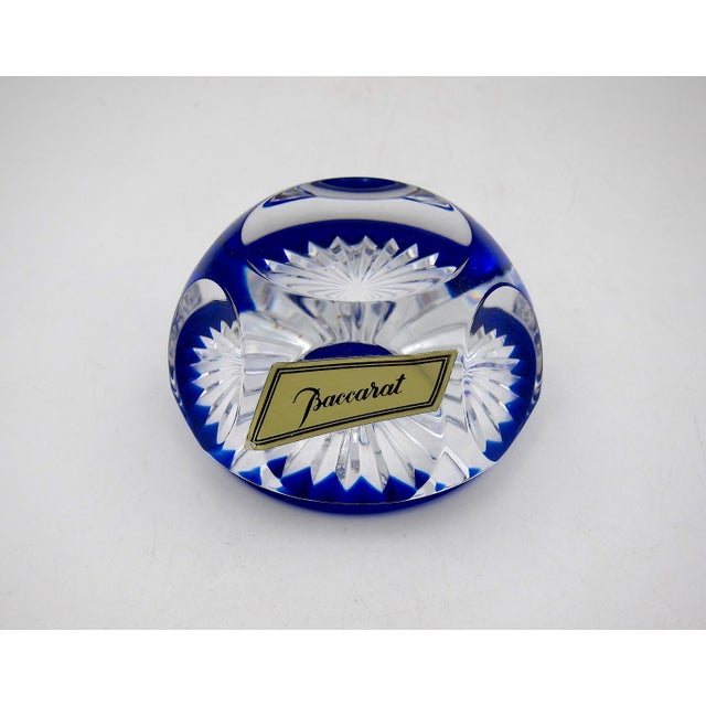 Baccarat French Baccarat Art Glass Paperweight With Original Box For Sale - Image 4 of 8
