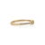 Metal Minimalist Baguette-Cut Tsavorite & Diamond Pave Band Ring in 14k Yellow Gold Size 4 For Sale - Image 7 of 15