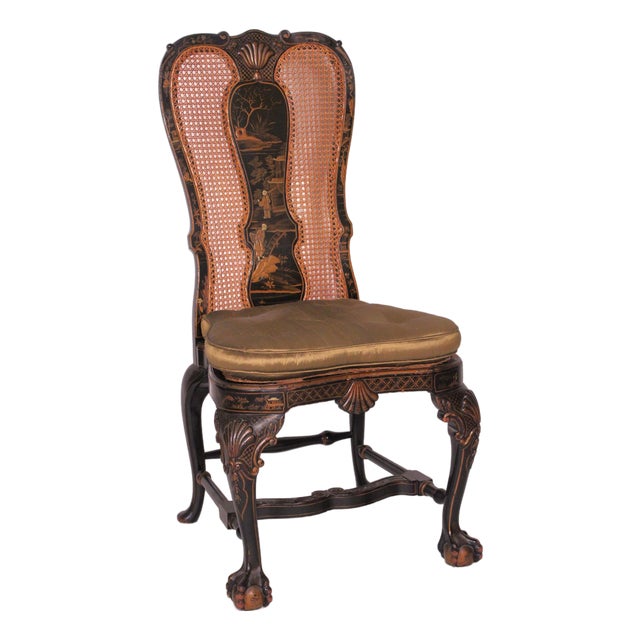 George II Style Chinoiserie Decorated Side Chair For Sale