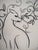 Marie Laurencin, Seated Dog, Ink Drawing For Sale - Image 4 of 5