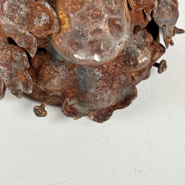 Early 1900s Heavy Metal Spear Like Architectural Salvage Sculpture For Sale - Image 9 of 11