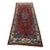 Hamedan Runner 4’4” X 9’10” Red Wool Vintage Tribal Hand-Knotted Oriental Rug For Sale