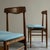 Blue Vintage Danish Chairs in Teak and Fabric, 1960s, Set of 4 For Sale - Image 8 of 11