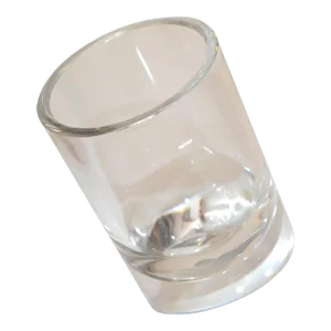 Rosenthal Cylinder Lead Crystal Glass Vase Vessel Diagonal Base Midcentury