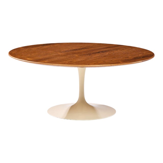 Eero Saarinen for Knoll Mid Century Rosewood Tulip Coffee Table For Sale