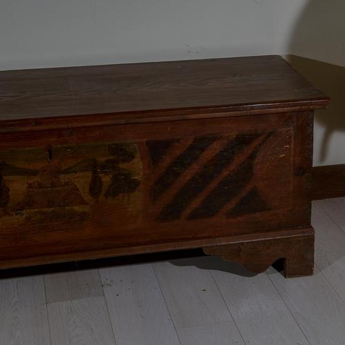 Painted Bench Case in Wood For Sale - Image 4 of 8