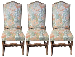 Louis XII Chair in Sheep Bone, Set of 6