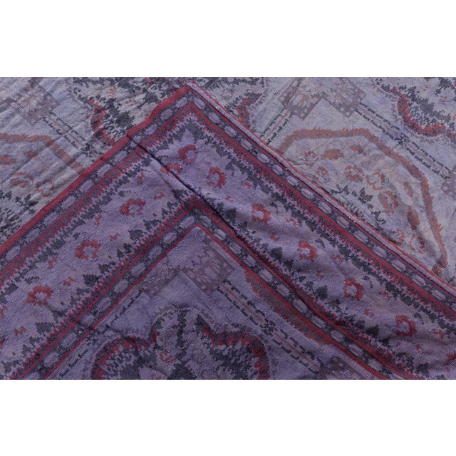 Lavender Modern Oversized Bessarabian Flat-Weave Rug by Doris Leslie Blau For Sale - Image 8 of 8