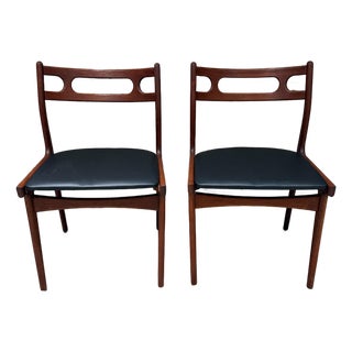 Vintage Model 138 Dining Chairs Teak Johannes Andersen Uldum Møbelfabrik For Sale