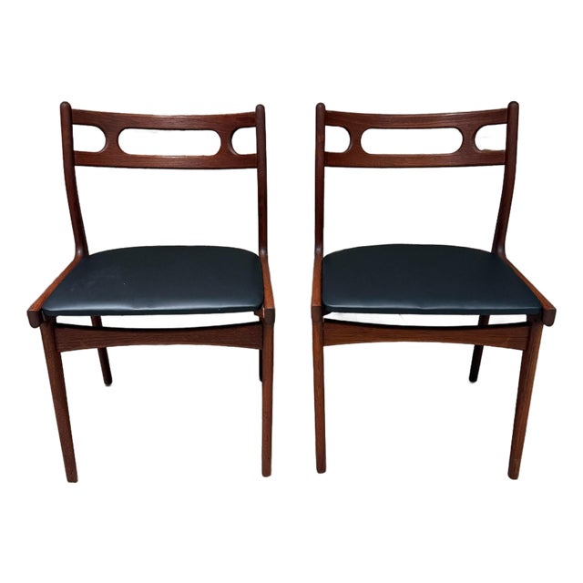 Vintage Model 138 Dining Chairs Teak Johannes Andersen Uldum Møbelfabrik For Sale
