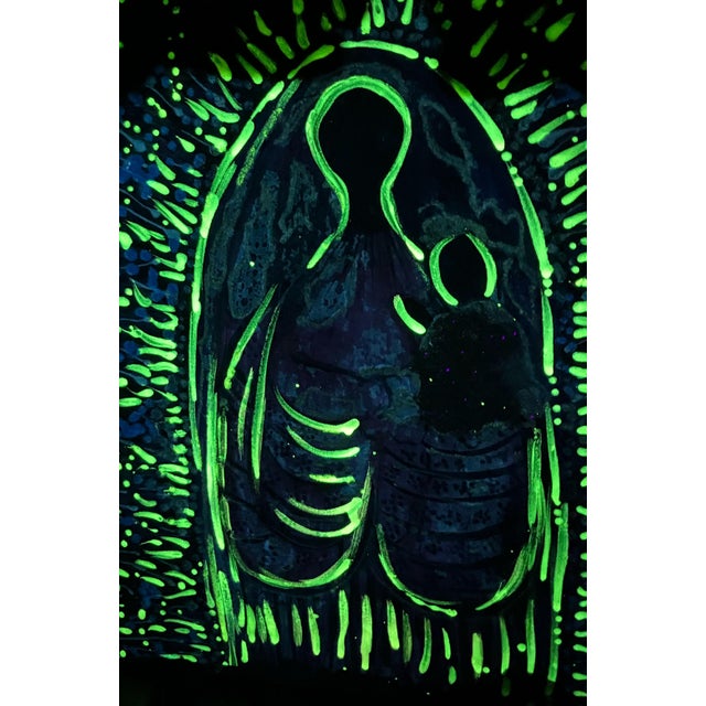 "For My Daughter" Original Bioluminescent 18’c18’ Painting by Vicky Naranjo For Sale - Image 14 of 16