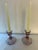 Libbey Glass Co. Amethyst Vintage Glass Candle Holders - A Pair For Sale - Image 4 of 5