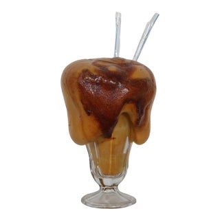 Frozen Moments - Root Beer Float, Resin and Styrofoam Sculpture by Geoffrey Rose For Sale