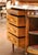 Brown Mid-Century French Louis XVI Marquetry Marble-Top Commode À L’Anglaise For Sale - Image 8 of 12