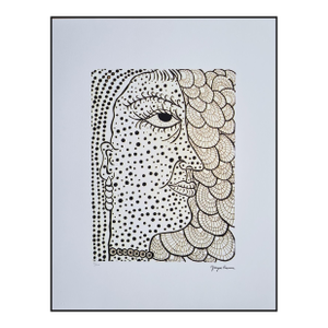 After Yayoi Kusama, Self Portrait, Lithograph, 1990s