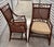 Late 20th Century Pair of Faux Bamboo and Wicker Accent or Dining Chairs With Cushions For Sale - Image 9 of 11
