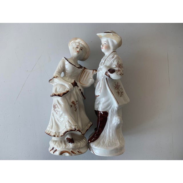 Ceramic Figurines, Set of 2 For Sale - Image 16 of 17