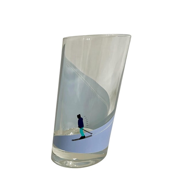 Bring a touch of vintage alpine charm to your barware collection with this delightful set of four Italian highball...
