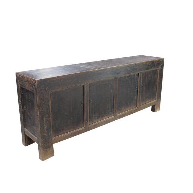Late 19th Century Vintage Distressed Reclaimed Wood Sideboard Cabinet 27 For Sale - Image 5 of 13