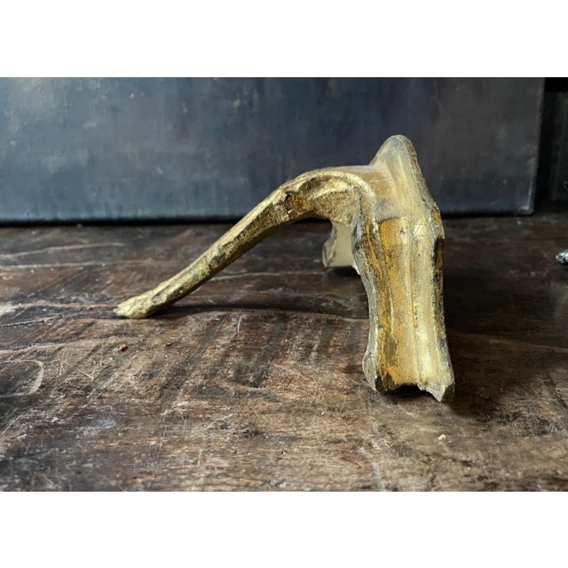 Art Nouveau Vintage Italian Gold Gilt Wall Shelf For Sale - Image 3 of 7