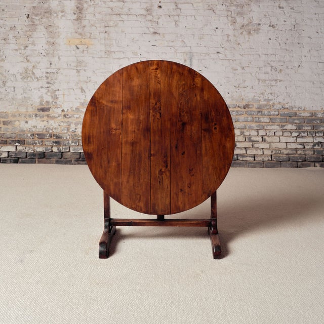 Add rustic charm and authentic French heritage to your space with this 19th century French Vigneron oak wine table, a...