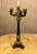 Pair 19th Century French Empire Ormolu Patinated Bronze Candelabra Lamps. For Sale - Image 4 of 10