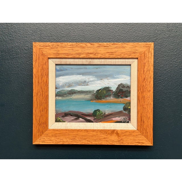 Göran Brunius, Coastal Landscape, 1960s, Oil on Panel, Framed For Sale - Image 12 of 15