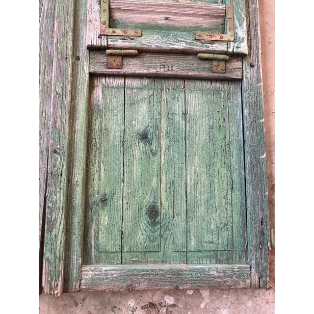 Mid 19th Century Late 19th Century French Rustic Shutter Doors For Sale - Image 5 of 13