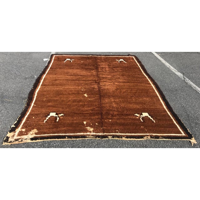 Late 19th Century Late 19th Century Magnolia Rug-6′11″ × 8′9″ For Sale - Image 5 of 13