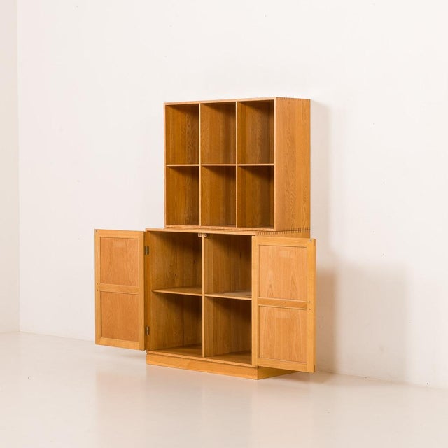 1970s Oak Modular Bookcase by Christian Hvidt for Søborg Møbelfabrik, Denmark, 1970s For Sale - Image 5 of 17